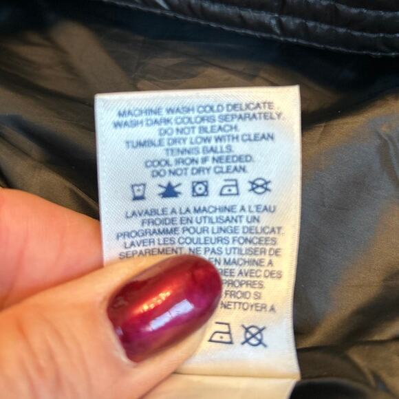 NEW $220 Lands End Puffer Jacket Coat Jet Black 90% Down Filled Wmns Size 2X - Picture 13 of 14